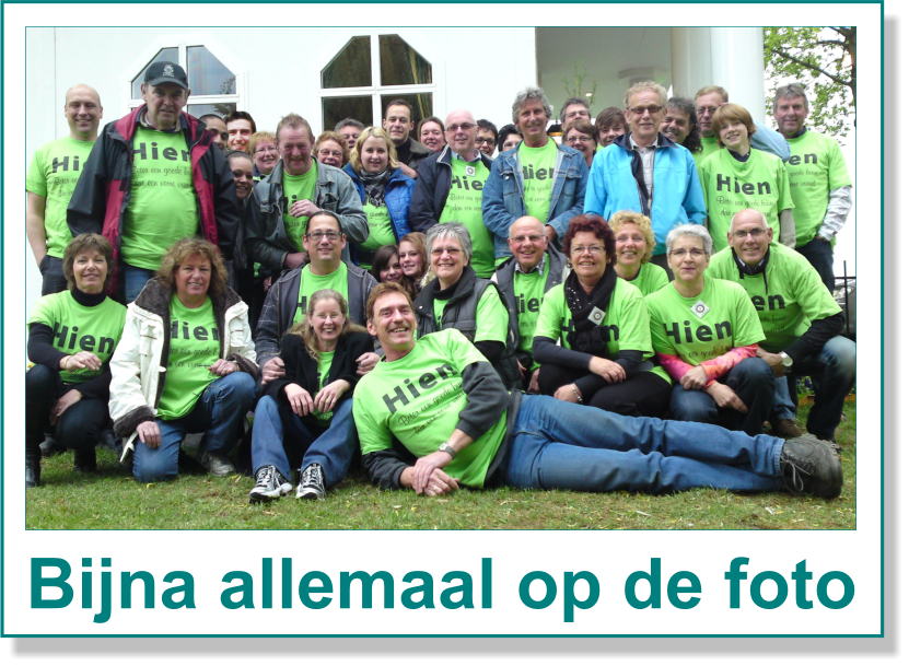 Bijna allemaal op de foto
